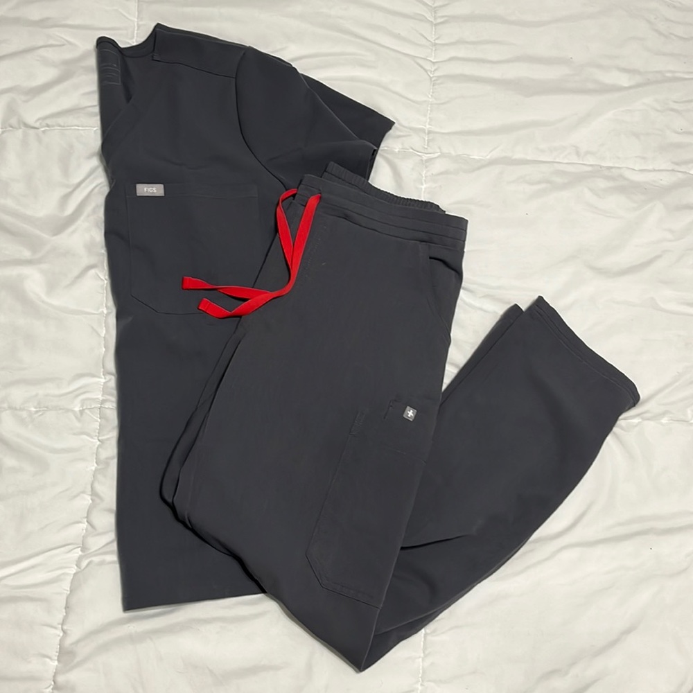 FIGS CHARCOAL SCRUB SET S/M